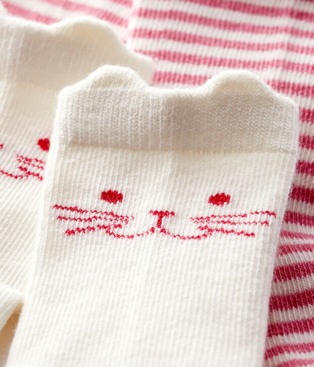 Lot de 2 paires de chausettes b&eacute;b&eacute; multicouleur