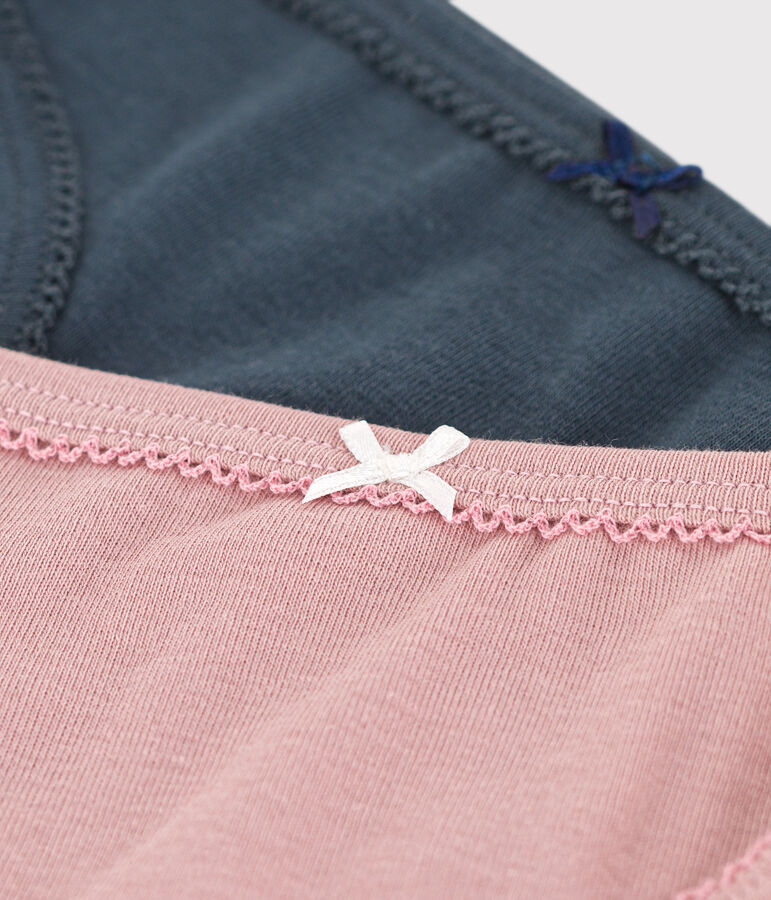 Lot de 2 culottes en coton petite fille multicouleur