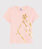 Tee-shirt manches courtes en coton enfant fille rose MINOIS
