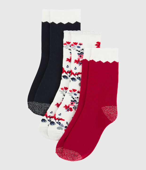 Lot de paires de chausettes fille multicouleur