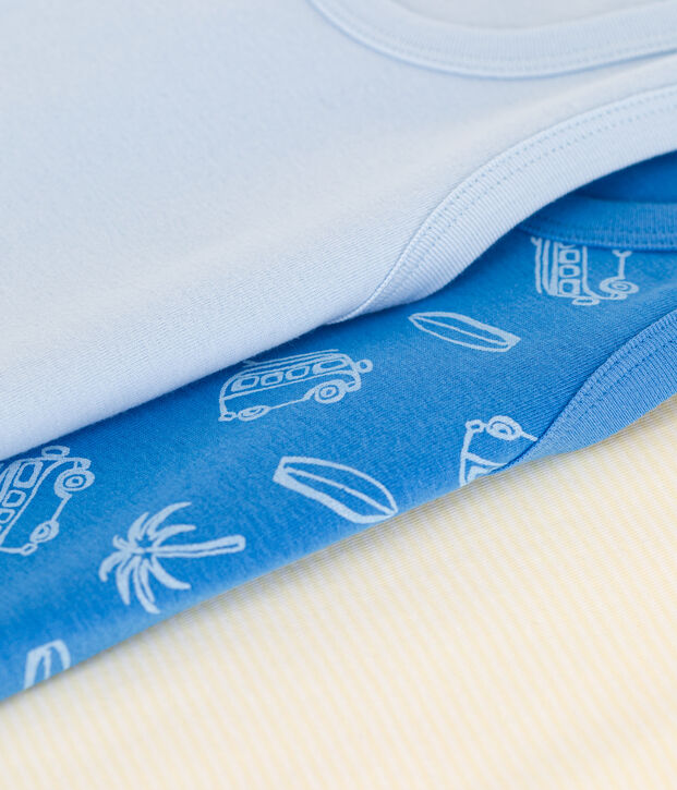 Lot de 3 d&eacute;bardeurs enfant en coton imprim&eacute; vans multicouleur