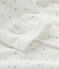 Dors-bien blanc à imprimé étoiles en velours blanc MARSHMALLOW/blanc MULTICO