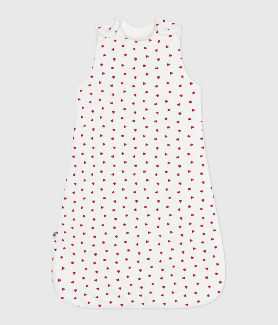 Gigoteuse bébé en velours imprimé cœurs TOG 3 (Petit Bateau) - Couverture