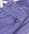 Pantalon b&eacute;b&eacute; en velours uni violet