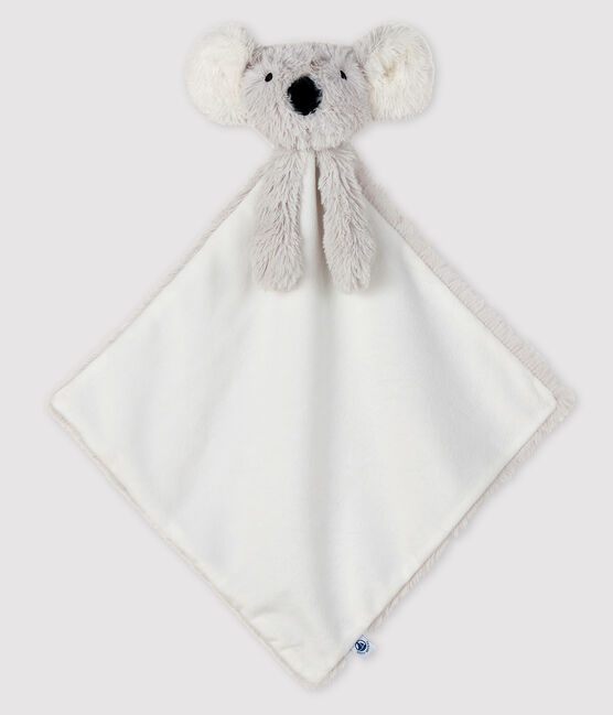 Doudou koala bébé en côte blanc MARSHMALLOW/gris GRIS