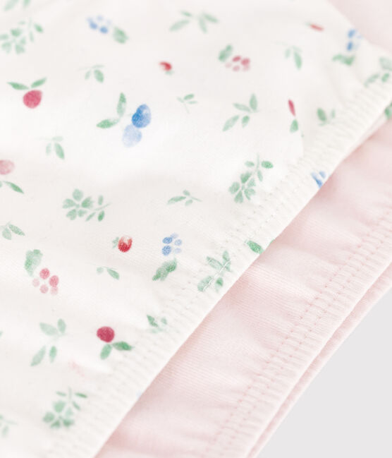 Lot de 2 brassières enfant en coton et élasthanne imprimé fruits variante 1