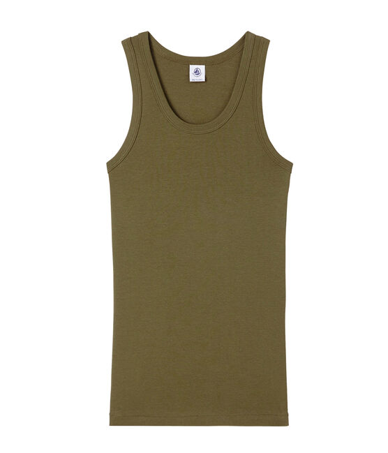 Débardeur femme en côte originale vert LITOP