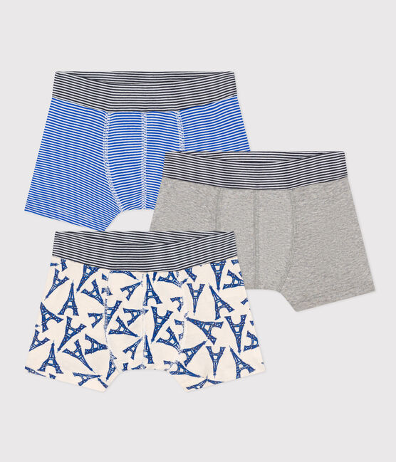 Lot de 3 boxers Paris en coton petit garçon variante 1