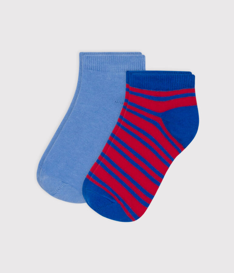 Lot de 2 paires de chaussettes rayures en jersey de coton enfants variante 1