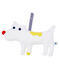 Doudou tétine bébé garçon en bouclette éponge blanc MARSHMALLOW
