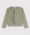 Cardigan en coton enfant fille vert MARECAGE