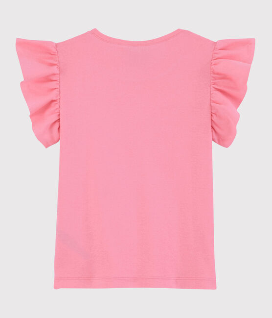 Tee-shirt manches courtes en coton enfant fille rose GRETEL