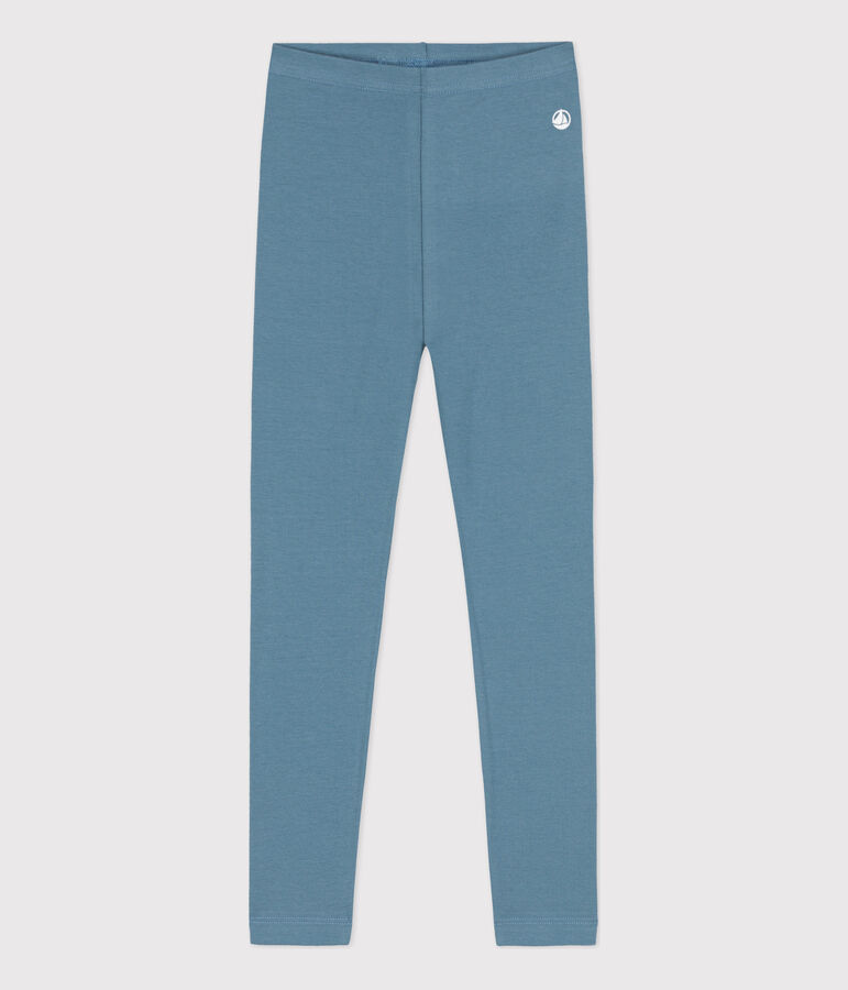 Legging en jersey &eacute;lasthanne enfant fille bleu