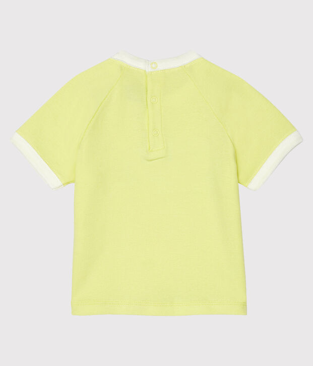 Tee-shirt manches courtes b&eacute;b&eacute; gar&ccedil;on jaune