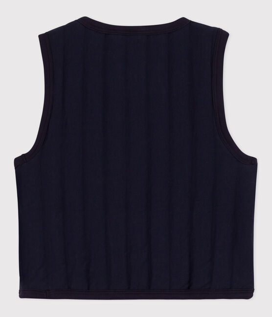 Veste sans manche en tubique enfant fille / garçon bleu SMOKING