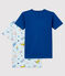 Lot de 2 tee-shirts manches courtes animaux yoga petit garçon variante 1