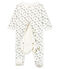 Bodyjama bébé garçon en velours blanc MARSHMALLOW/blanc MULTICO