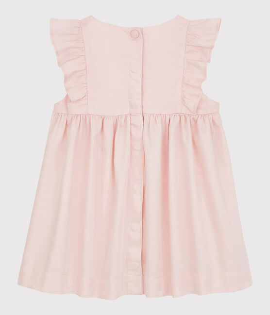 Robe en satin bébé. rose MINOIS