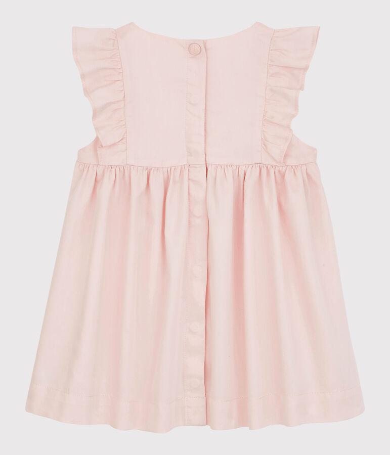 Robe en satin b&eacute;b&eacute;. rose