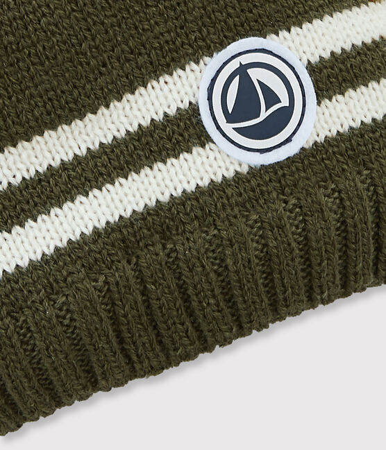 Bonnet enfant garçon vert MILITARY