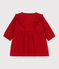 Robe manches longues bébé en gaze de coton STOP