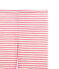 Legging petite fille en laine et coton rose CHEEK/blanc MARSHMALLOW