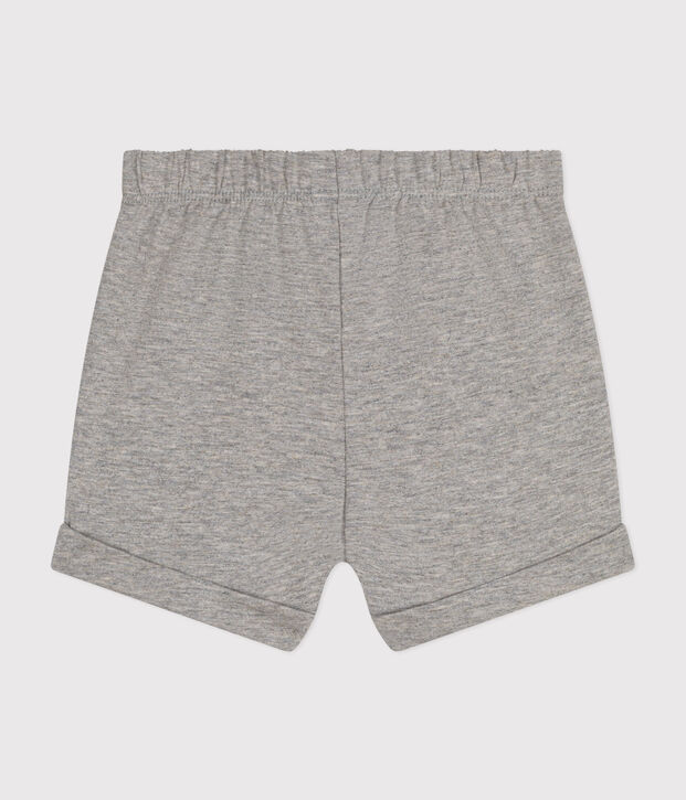 Short en jersey l&eacute;ger b&eacute;b&eacute; gris