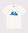 Teeshirt enfant en coton manches courtes imprimé blanc MARSHMALLOW