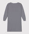 Chemise de nuit en coton rayé femme bleu SMOKING/blanc MARSHMALLOW
