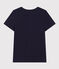 Tee-shirt LE DROIT col rond en coton Femme bleu SMOKING