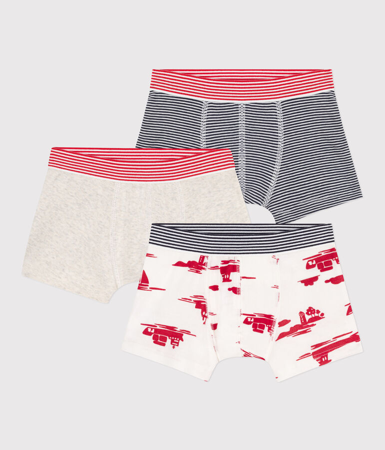 Lot de 3 boxers Le Havre en coton petit gar&ccedil;on variante 1