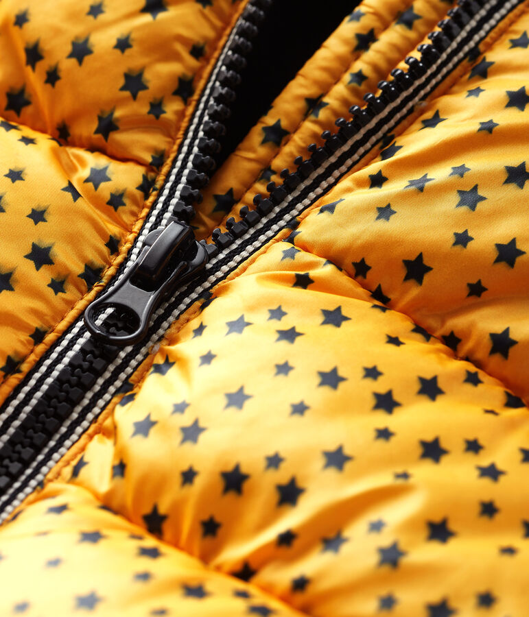 Doudoune matelass&eacute;e b&eacute;b&eacute; gar&ccedil;on jaune BOUDOR/bleu SMOKING