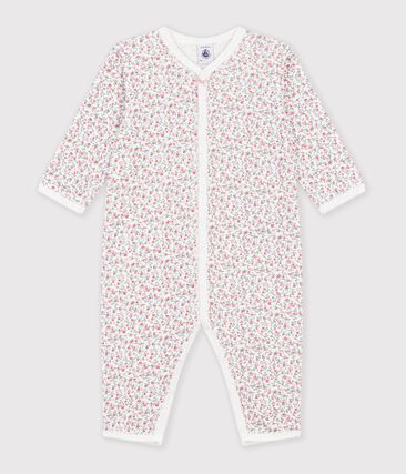 Pyjama bébé en coton sans pieds imprimé à fleurs