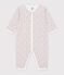 Pyjama b&eacute;b&eacute; en coton sans pieds imprim&eacute; &agrave; fleurs blanc/multicouleur