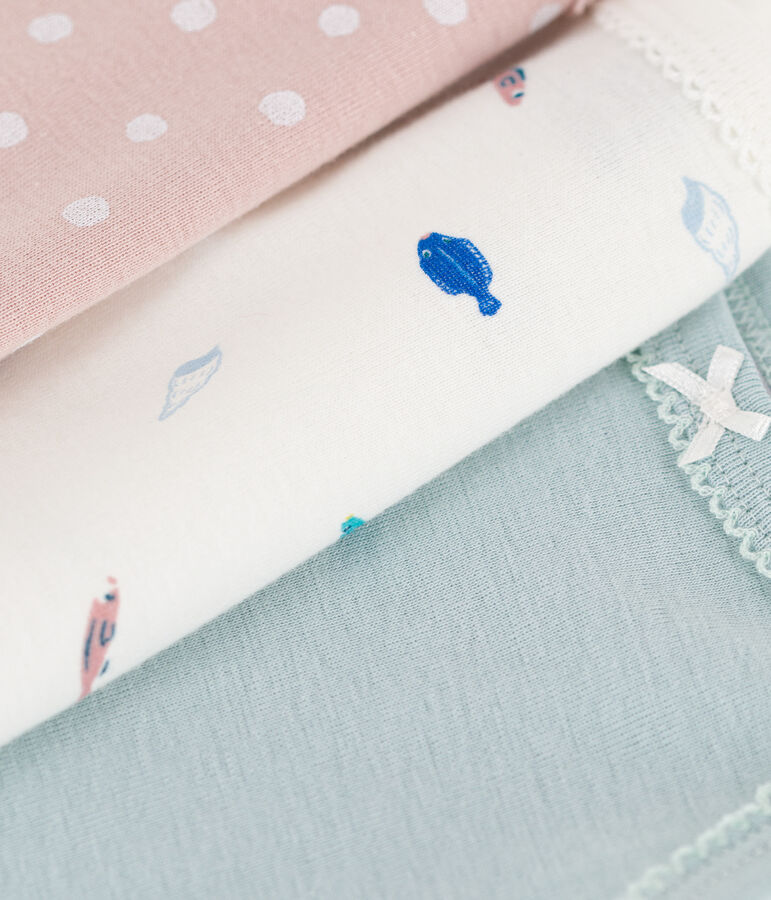 Lot de 3 bodies bretelles animaux marins en coton variante 1