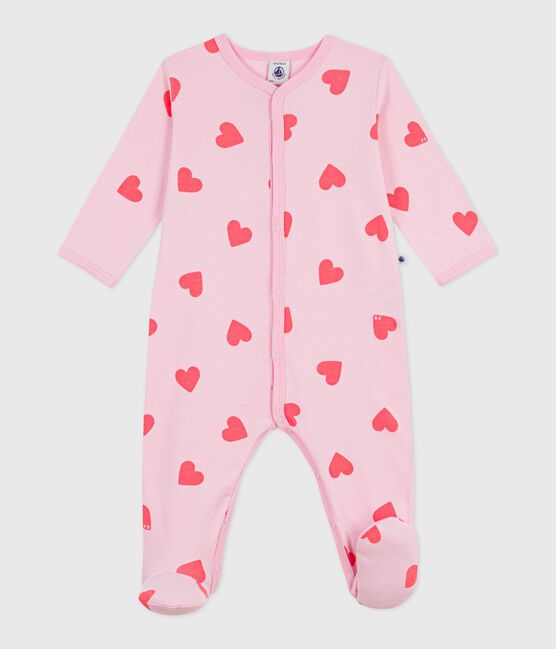 Pyjama bébé en coton imprimé cœurs MARQUISE/ PEACHY