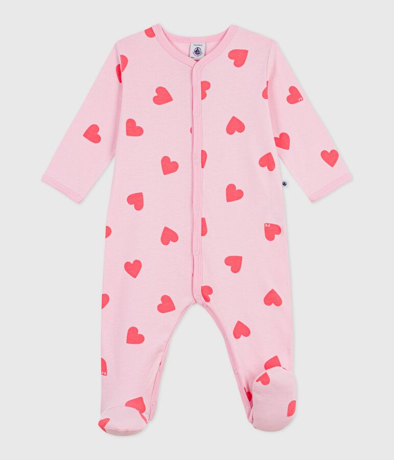 Pyjama b&eacute;b&eacute; en coton imprim&eacute; c&oelig;urs MARQUISE/ PEACHY