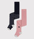 Lot de 2 paires de collants enfant fille