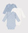 Lot de 3 bodies croisés manches longues en coton bébé variante 1