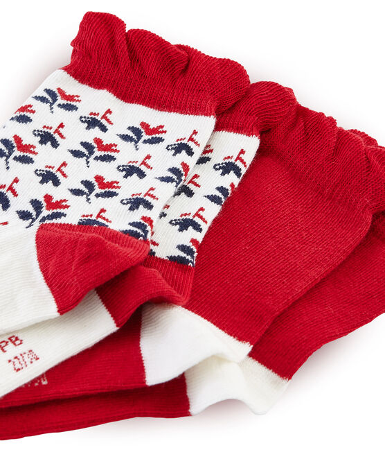 Lot de 2 paires de chaussettes enfant fille variante 1