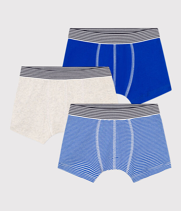 Lot de 3 boxers Petit Bateau en coton petit gar&ccedil;on multicouleur