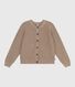 Cardigan femme en laine et coton uni