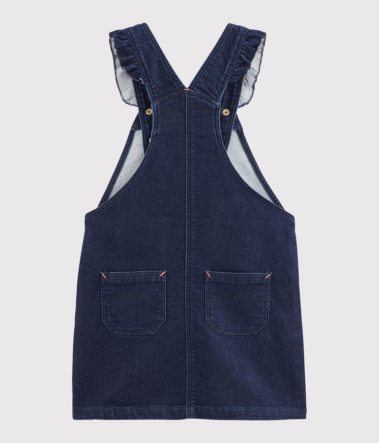 Robe salopette enfant fille bleu DENIM BLEU FONCE