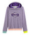 Sweat à capuche femme violet REAL/blanc MARSHMALLOW