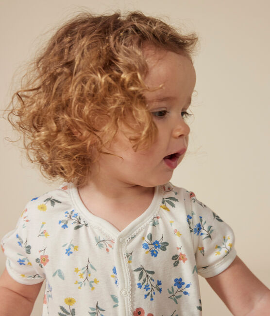 Lot de 2 combinaisons courtes en coton bébé variante 1