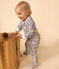 Pyjama bébé en bouclette éponge blanc MARSHMALLOW/blanc MULTICO