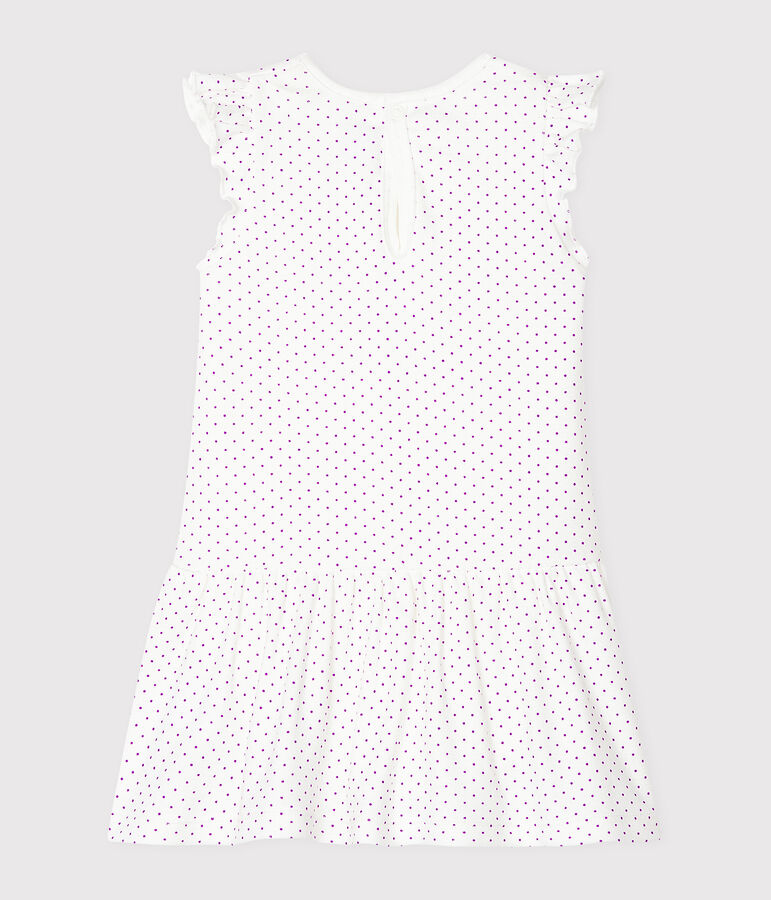 Robe body imprim&eacute;e b&eacute;b&eacute; fille violet REAL/blanc MARSHMALLOW