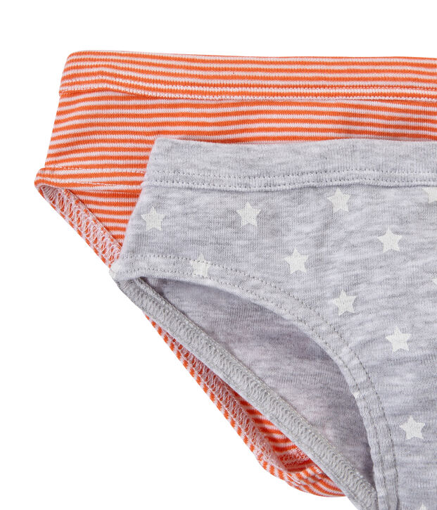 Lot de 2 slips gar&ccedil;on blanc
