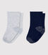 Lot de 2 paires de chaussettes bébé.