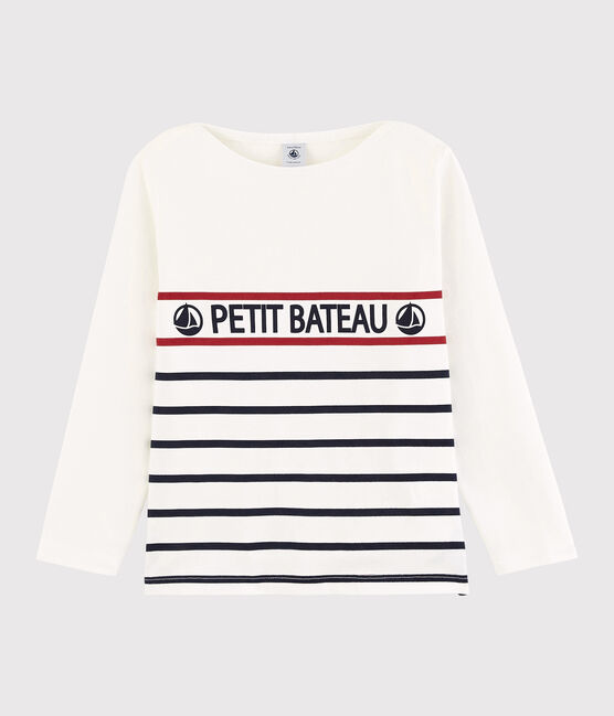 Tee-shirt en jersey enfant fille - garçon blanc MARSHMALLOW